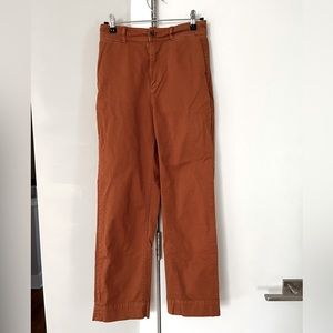 Everlane Straight Leg Crop Brown Women’s Chinos, 00